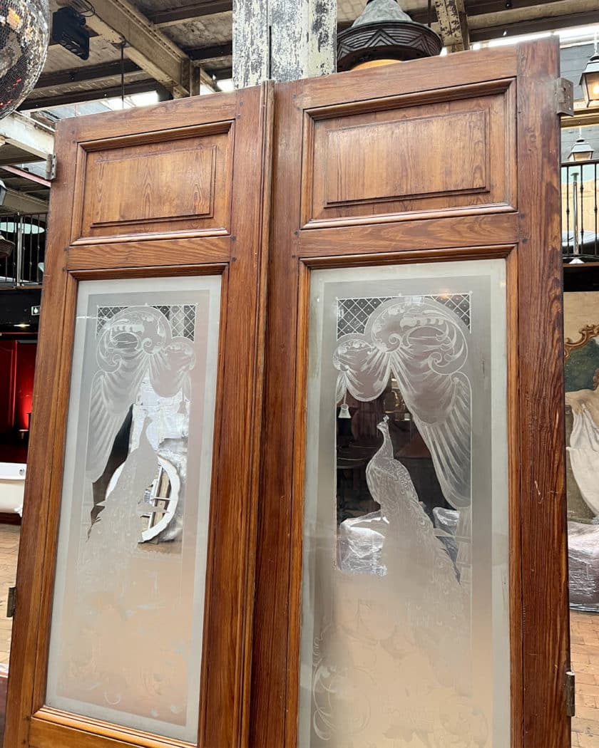 IMG_9110 | Matériaux Authentiques Double porte en verre gravé 272x130