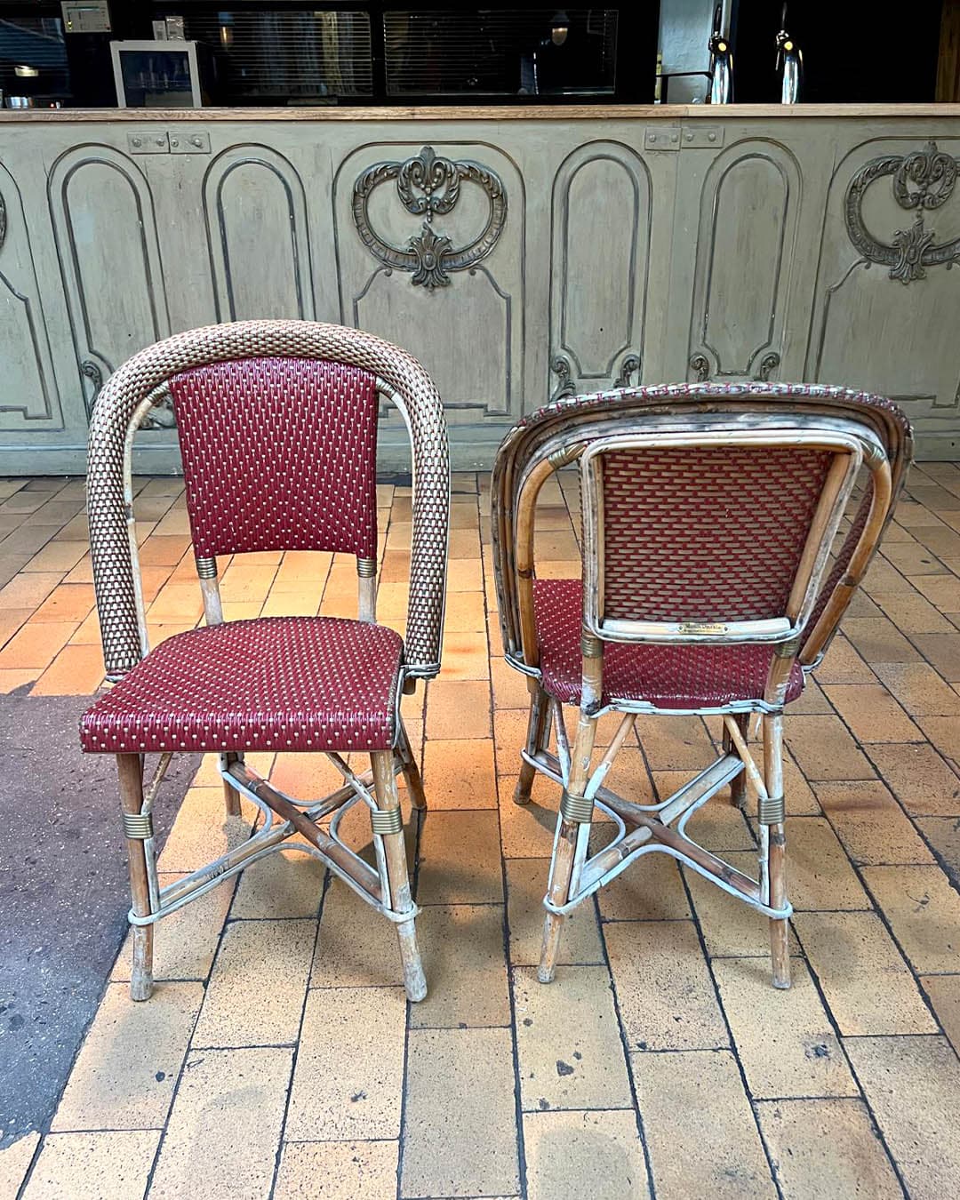 Lot de chaises en rotin, MAISON DRUCKER