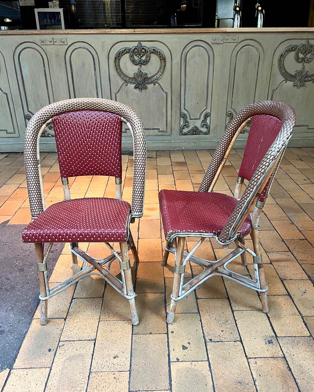 Lot de chaises en rotin MAISON DRUCKER4 | Matériaux Authentiques Lot de chaises en rotin, MAISON DRUCKER