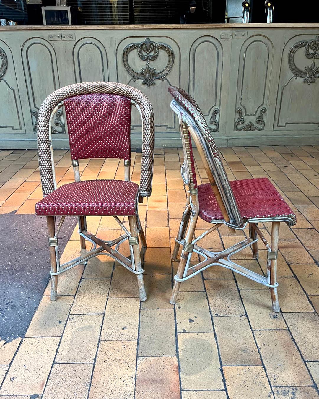 Lot de chaises en rotin MAISON DRUCKER6 | Matériaux Authentiques Lot de chaises en rotin, MAISON DRUCKER