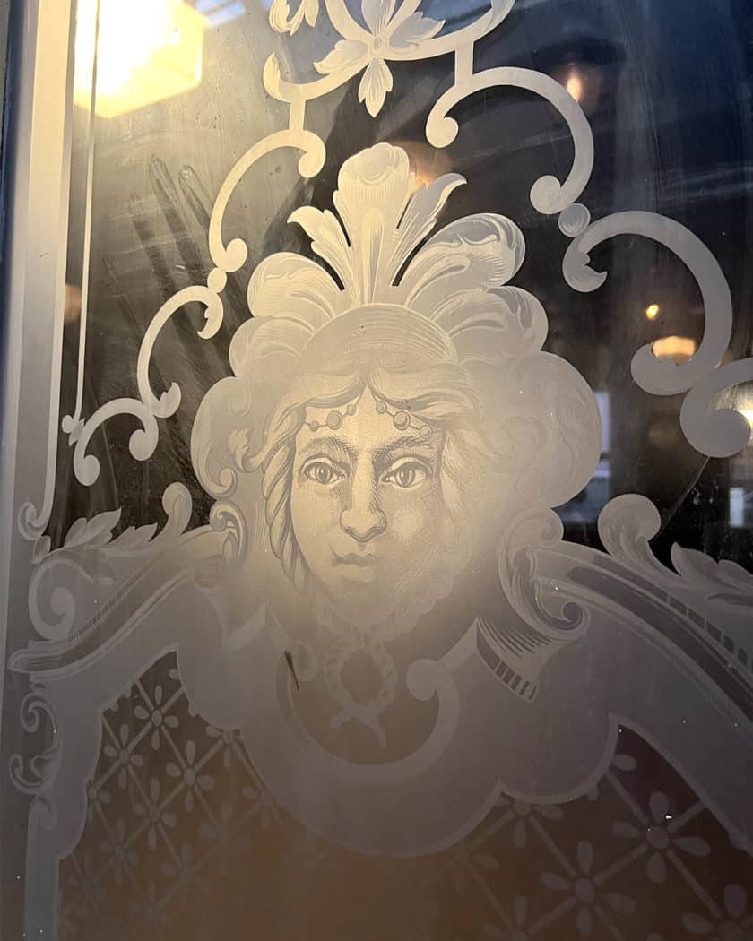 Quadriptique de porte en verre gravé6 | Matériaux Authentiques Quadriptyque de porte en verre gravé