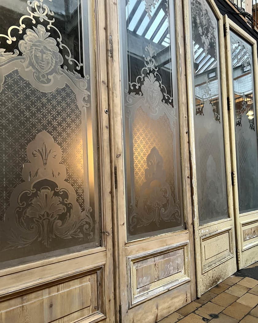 Quadriptique de porte en verre gravé9 | Matériaux Authentiques Quadriptyque de porte en verre gravé